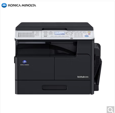 柯尼卡美能达/KONICAMINOLTA bizhub 225i 复印件 A3黑白【标配+输稿器+第二纸盒+工作台】